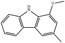 1-甲氧基-3-甲基-9H-咔唑 结构式