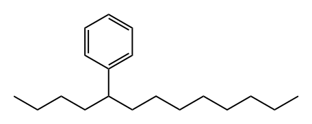 5-phenyltridecane 结构式