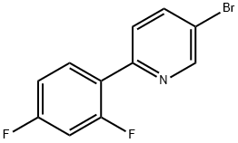 5-bromo-2-(2,4-difluorophenyl)pyridine 结构式