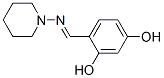 1,3-Benzenediol, 4-[(1-piperidinylimino)methyl]- (9CI) 结构式