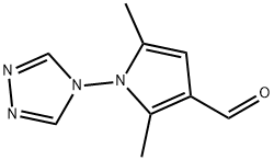 2,5-二甲基-1-(4H-1,2,4-三唑-4-基)-1H-吡咯-3-甲醛 结构式