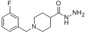 1-(3-氟苄基)-4-哌啶碳酰肼 结构式