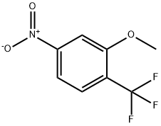 2-甲氧基-4-硝基三氟甲苯 结构式