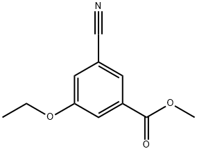 Benzoic acid, 3-cyano-5-ethoxy-, methyl ester (9CI) 结构式