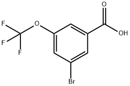 3-溴-5-(三氟甲氧基)苯甲酸 结构式