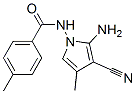 Benzamide, N-(2-amino-3-cyano-4-methyl-1H-pyrrol-1-yl)-4-methyl- (9CI) 结构式