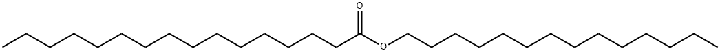 十六(烷)酸十四(烷)酯 结构式