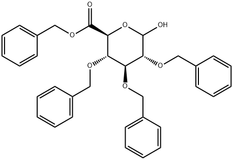 2,3,4-三-O-苄基吡喃葡萄糖醛酸苄酯 结构式