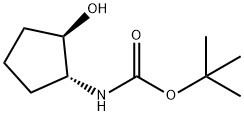 (1R,2R)-TRANS-N-BOC-2-AMINOCYCLOPENTANOL 结构式