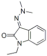 1H-Indole-2,3-dione,1-ethyl-,3-(dimethylhydrazone)(9CI) 结构式