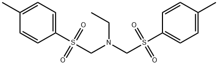 N,N-bis[(p-tolylsulphonyl)methyl]ethylamine 结构式