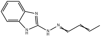 2-Butenal,1H-benzimidazol-2-ylhydrazone(9CI) 结构式