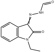 Hydrazinecarboxaldehyde, (1-ethyl-1,2-dihydro-2-oxo-3H-indol-3-ylidene)- (9CI) 结构式