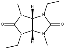 Imidazo[4,5-d]imidazole-2,5(1H,3H)-dione, 1,4-diethyltetrahydro-3,6-dimethyl-, (3aR,6aR)- (9CI) 结构式