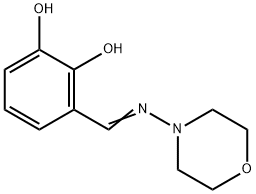 1,2-Benzenediol, 3-[(4-morpholinylimino)methyl]- (9CI) 结构式
