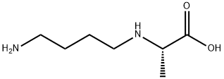L-Alanine, N-(4-aminobutyl)- (9CI) 结构式