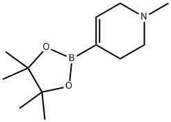 1-甲基-1,2,3,6-四氢吡啶-4-硼酸频哪醇酯 结构式