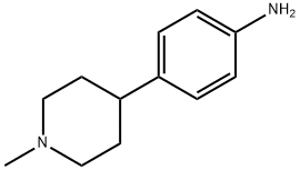 4-(1-甲基哌啶-4-基)苯胺 结构式