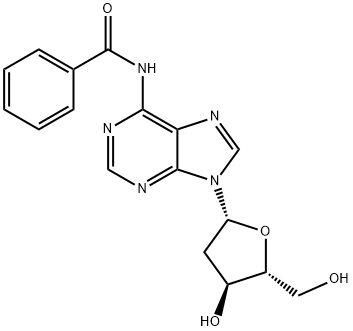 N-苯甲酰基-2'-脱氧腺苷 结构式
