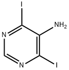 4,6-二碘-5-氨基嘧啶 结构式