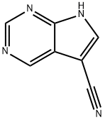 7H-吡咯并[2,3-D]嘧啶-5-甲腈 结构式