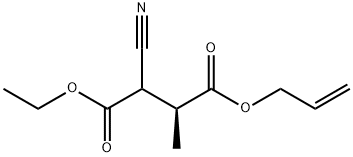 Butanedioic acid, 2-cyano-3-methyl-, 1-ethyl 4-(2-propenyl) ester, (3S)- (9CI) 结构式