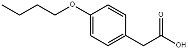 4-丁氧基苯乙酸 结构式
