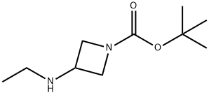 1-BOC-3-(乙基氨基)氮杂环丁烷 结构式