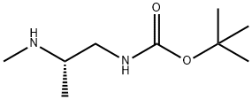 Carbamic acid, [(2S)-2-(methylamino)propyl]-, 1,1-dimethylethyl ester (9CI) 结构式