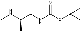 Carbamic acid, [(2R)-2-(methylamino)propyl]-, 1,1-dimethylethyl ester (9CI) 结构式
