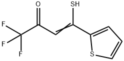 4-Mercapto-1,1,1-trifluoro-4-(2-thienyl)-3-buten-2-one 结构式