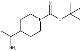 N-BOC-4-(1-氨基乙基)哌啶 结构式