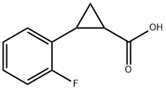 2-(2-氟苯基)环丙烷甲酸 结构式