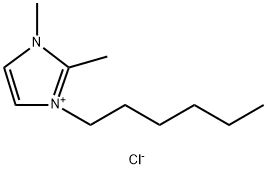 1-己基-2,3-二甲基氯化咪唑 结构式