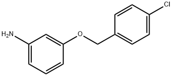 3-[(4-氯苯基)甲氧基]苯胺 结构式