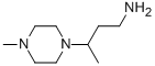 3-(4-甲基-1-哌嗪基)-1-丁胺 结构式