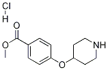 4-(哌啶-4-基氧基)苯甲酸甲酯盐酸盐 结构式