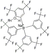 四(3,5-双(三氟甲基)苯基)硼酸钠水合物 结构式