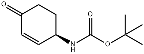 (R)-4-(BOC-氨基)-2-环己烯酮 结构式