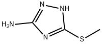 3-氨基-5-甲硫基-1H-1，2，4-三唑 结构式