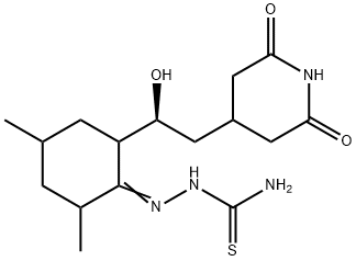 [[2-[2-(2,6-dioxo-4-piperidyl)-1-hydroxy-ethyl]-4,6-dimethyl-cyclohexy lidene]amino]thiourea 结构式