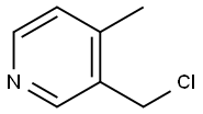 3-(氯甲基)-4-甲基吡啶 结构式