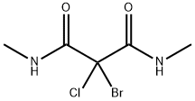 2-bromo-2-chloro-N,N'-dimethylmalonamide 结构式