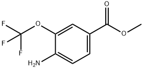 4-氨基-3-三氟甲氧基苯甲酸甲酯 结构式