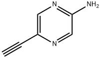5-乙炔基吡嗪-2-胺 结构式