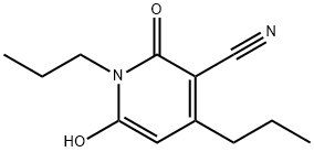 3-Pyridinecarbonitrile, 1,2-dihydro-6-hydroxy-2-oxo-1,4-dipropyl- (9CI) 结构式