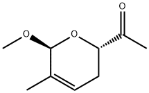 Ethanone, 1-[(2S,6S)-3,6-dihydro-6-methoxy-5-methyl-2H-pyran-2-yl]- (9CI) 结构式