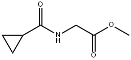 Glycine, N-(cyclopropylcarbonyl)-, methyl ester (9CI) 结构式