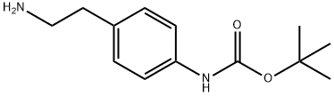 [4-(2-氨基 -乙基)-苯基]-氨基甲酸叔丁基酯 结构式