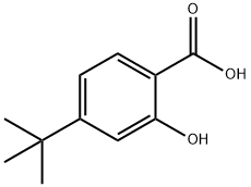 4-叔丁基-2-羟基苯甲酸 结构式